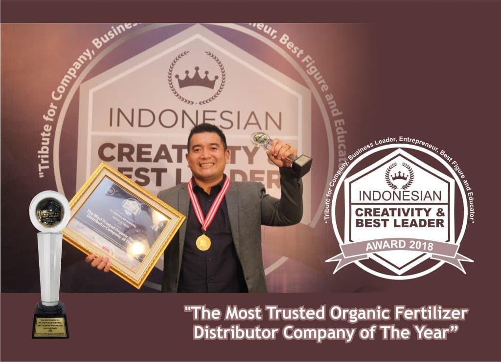 penghargaan the most trusted organic fertilizer distributor company of the year